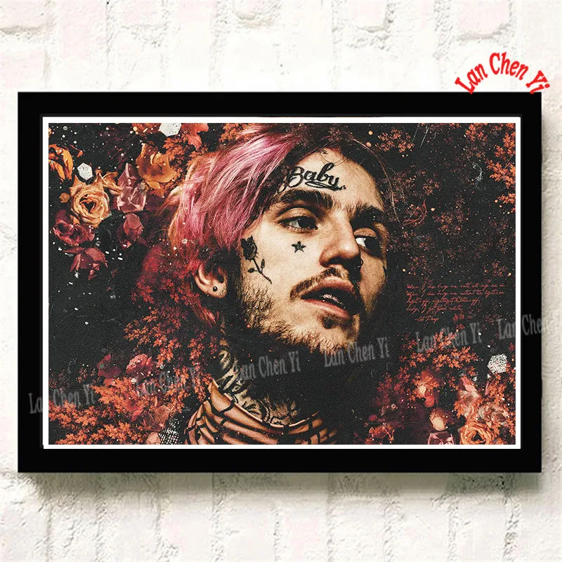 Lil Peep бумага с покрытием плакат для кафе высокое качество печати рисунок ядро декоративная живопись 42*30 см