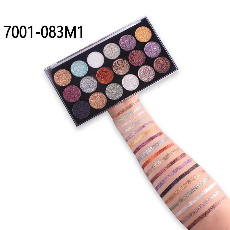 MISS ROSE 18 цветов Перламутровые блестящие тени для век Палитра Порошковые Теплые