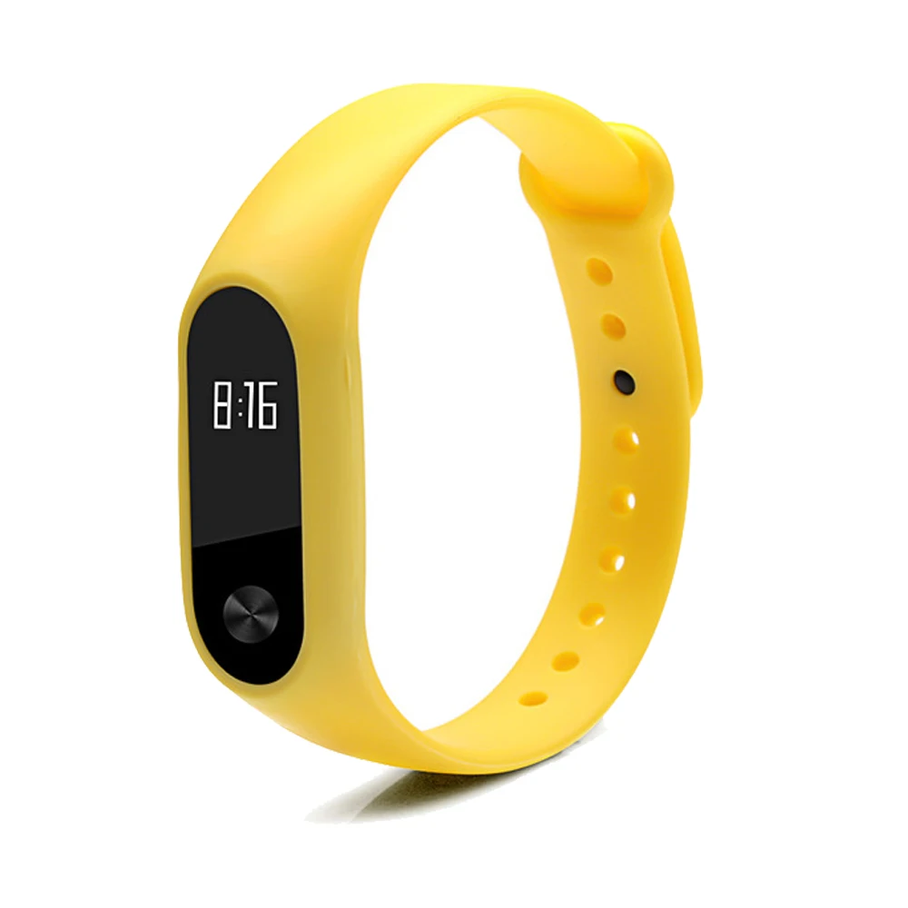 Двойной цвет для mi Band 2 аксессуары Pulseira ремешок сменный силиконовый Xiao умный