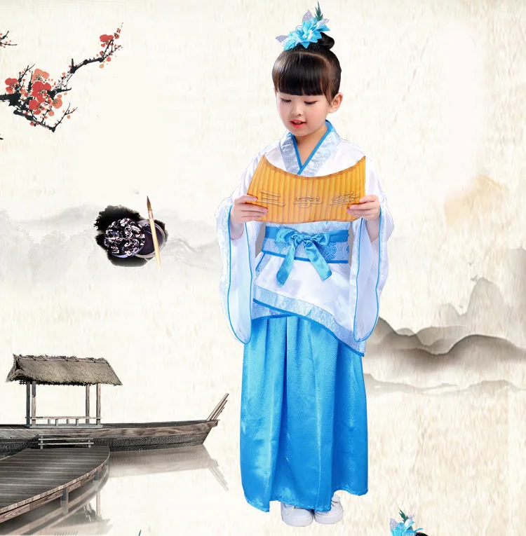 Chinese style Hanfu Children's Day performance costumes kindergarten for boys and girls show |