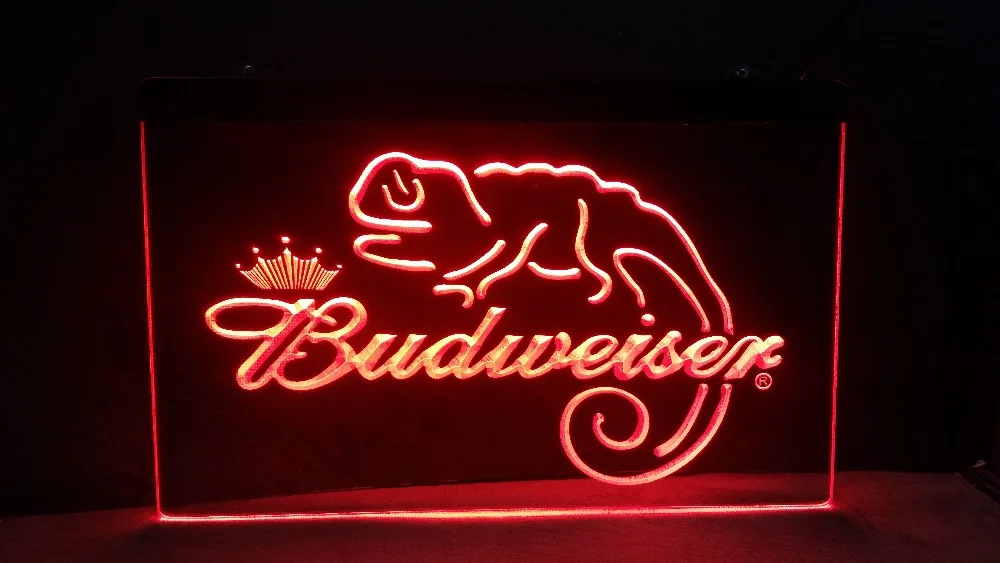 B11 Budweiser Frank ящерица пивной бар Паб Клуб 3d вывески светодиодный неоновый