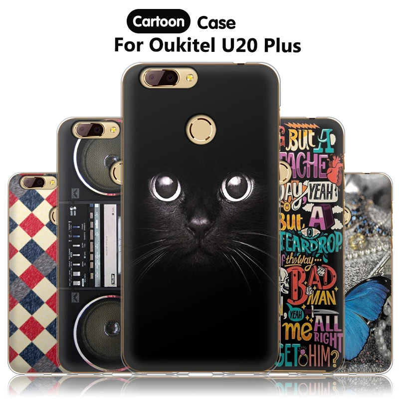 Чехол JURCHEN Capa для Oukitel U20 Plus силиконовый чехол ТПУ задняя крышка телефона милый