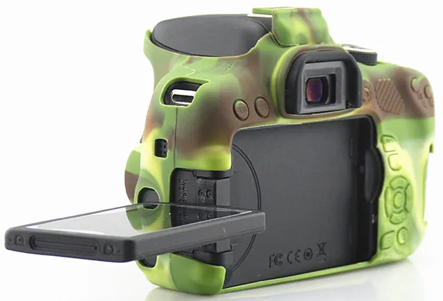 Силиконовые Камера чехол для цифровой однообъективной зеркальной камеры Canon EOS R 1300D T6 M50 5D II III IV 5D3 5D4 4000D T100 800D T7i 6D II 6D2 80D 200D 250D SL2 SL3 750D