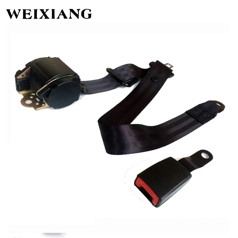 EMark Certified ELR 3 Point Retractable Car Safety Seat Belts Lap Belt Seatbelts for Auto Cars With Curved Rigid Buckle | Автомобили и