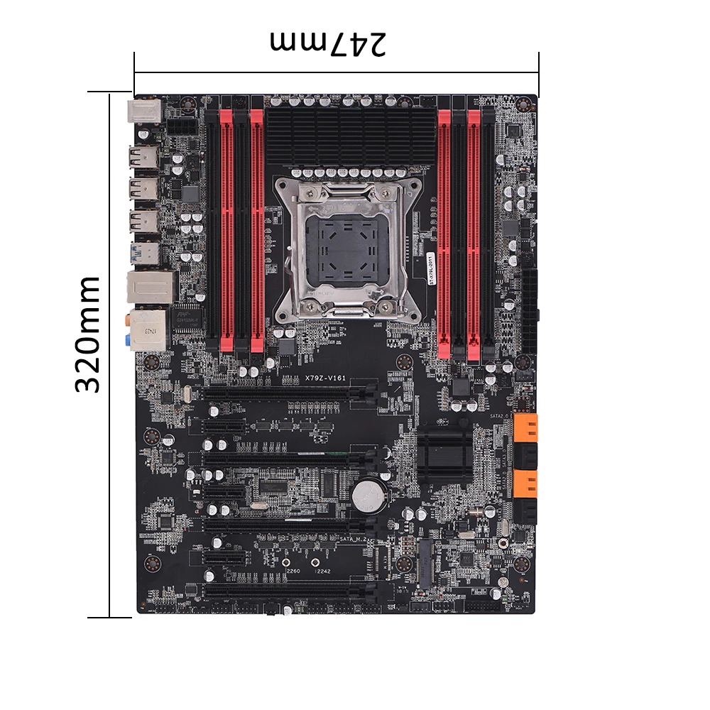Настольная материнская плата X79Z-V161 EATX ECC LGA2011 SATA 3,0 USB 3,0 портами DDR3 128 ГБ памяти компьютерная материнская плата