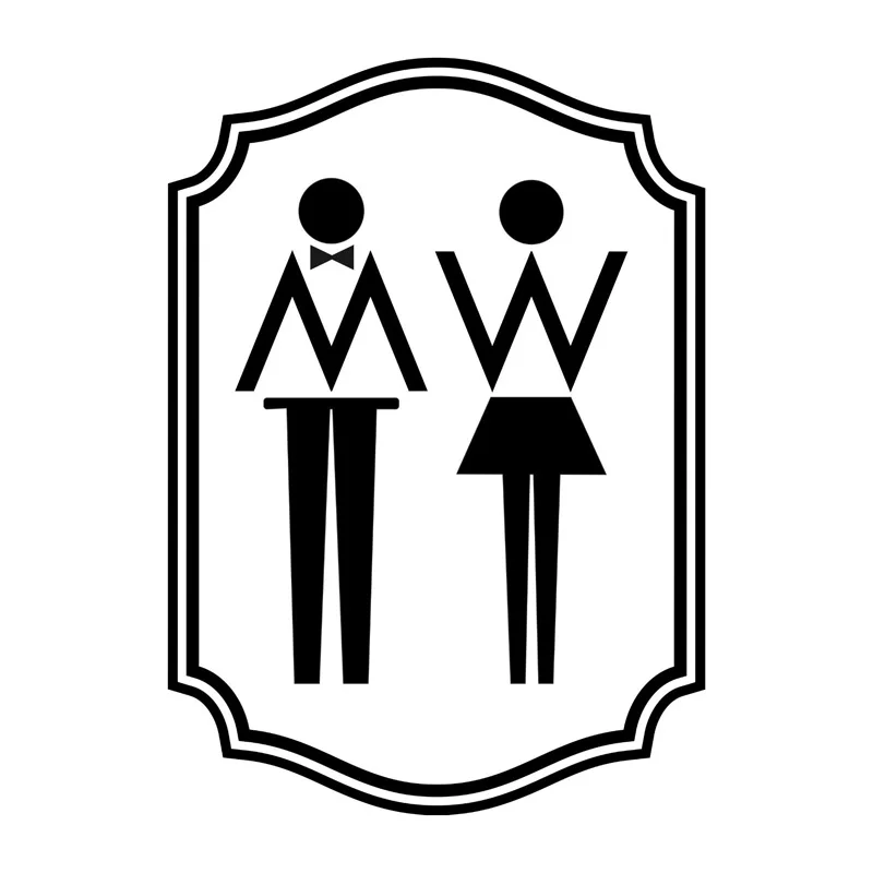 Стильная наклейка унитаза для мужчин и женщин стильная на дверь с душевой