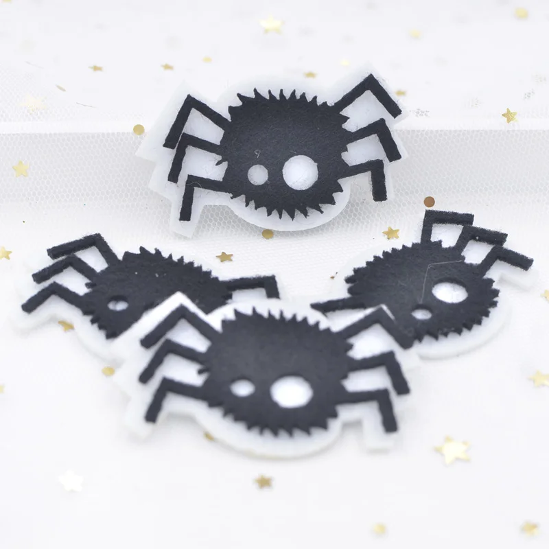 6 см Хэллоуин мультфильм паук аппликации нетканые ткани ватные патчи для