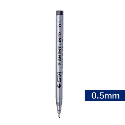 0.5 Водонепроницаемая черная пигментная подводка Pigma Micron Fineliner Sketching Comics Manga Art Marker ручка для рисования школьные офисные канцелярские принадлежности - Цвет: 0.5