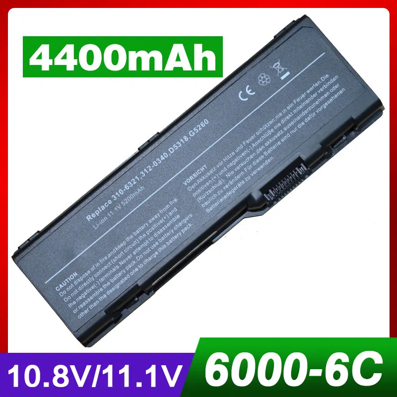 4400 мАч батарея для ноутбука dell 310-6321 312-0340 312-0348 D5318 F5635 G5260 6000 9200 9300 9400 E1705 xps Gen2