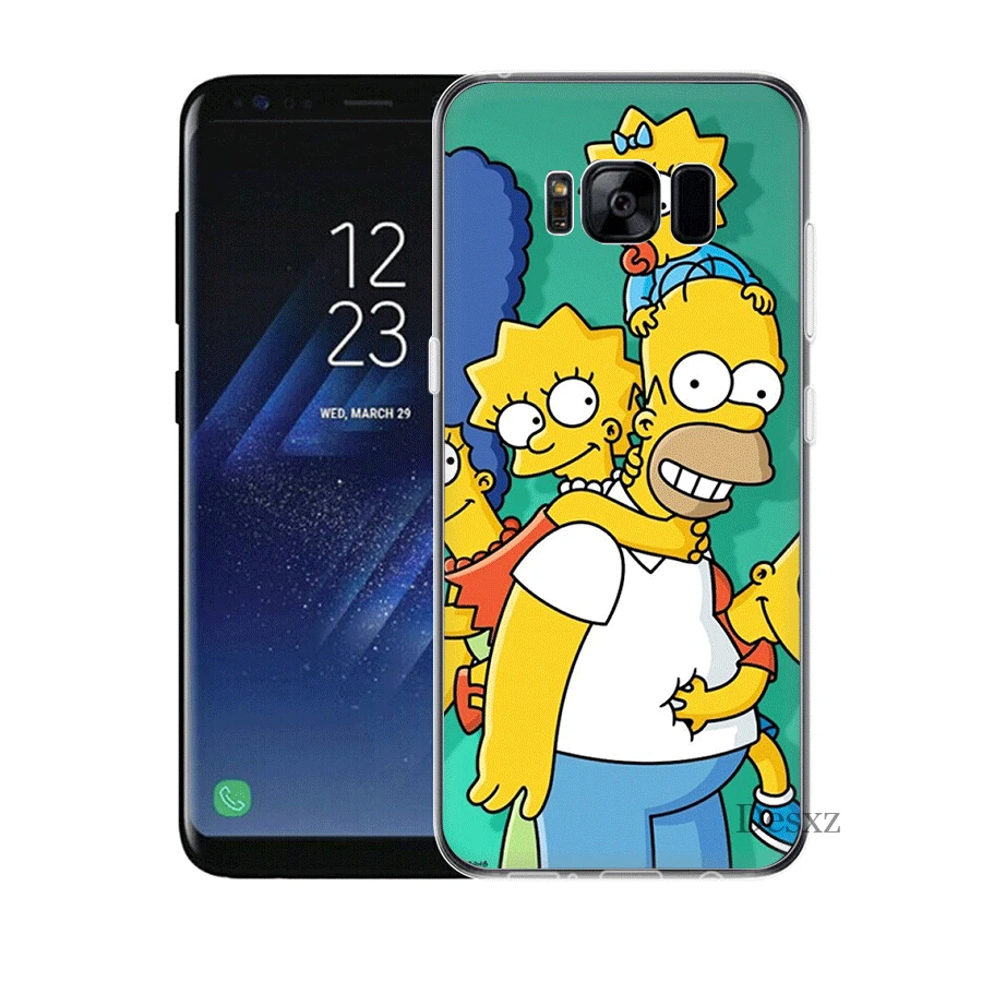 Чехол для мобильного телефона Симпсоны Samsung Galaxy J1 J2 J3 J5 J7 J6 Prime жесткий чехол |