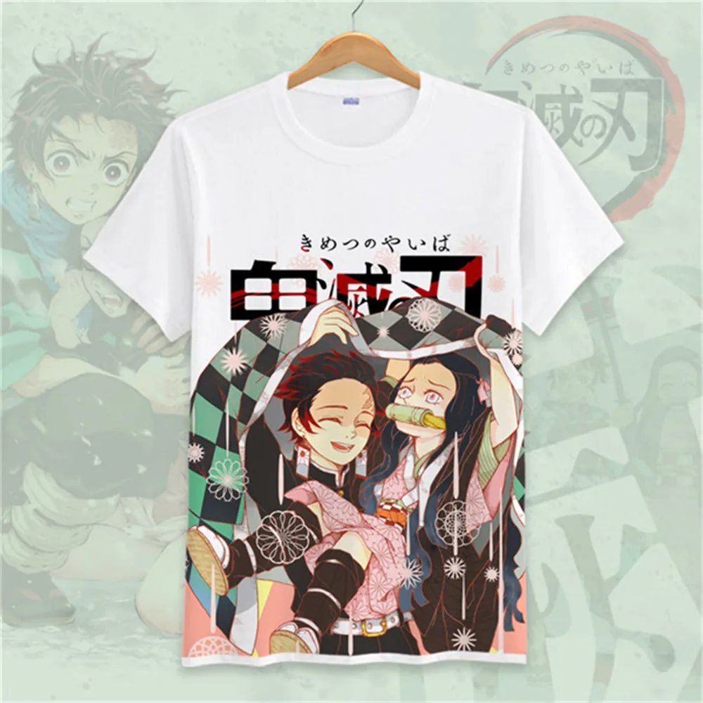 Demon Slayer: Kimetsu No Yaiba/футболка с короткими рукавами для взрослых костюмы косплея