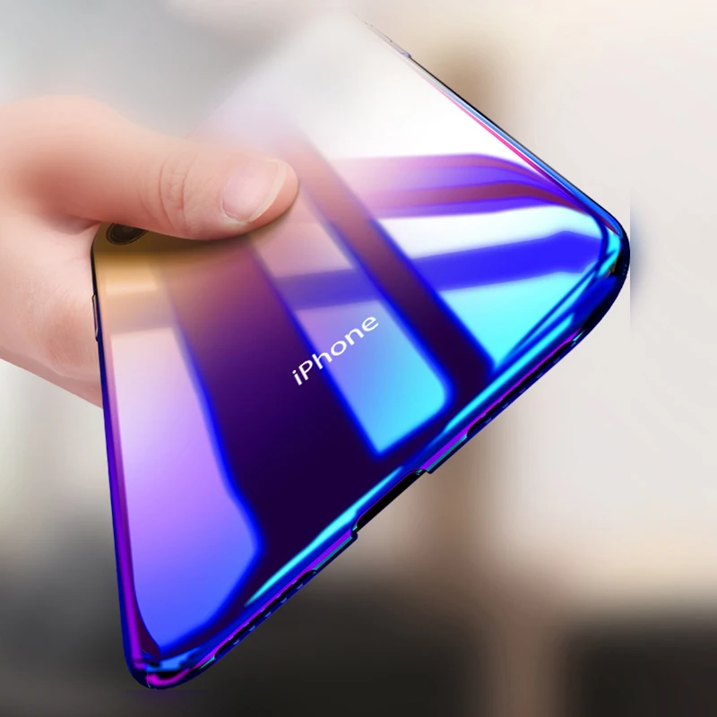 Прибор формата Blue ray градиентный Прозрачный чехол для мобильного телефона iPhone 11