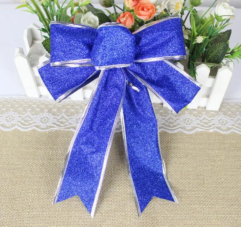 Рождество украшения Луки Tree Подвески принадлежности 25 см | Дом и сад