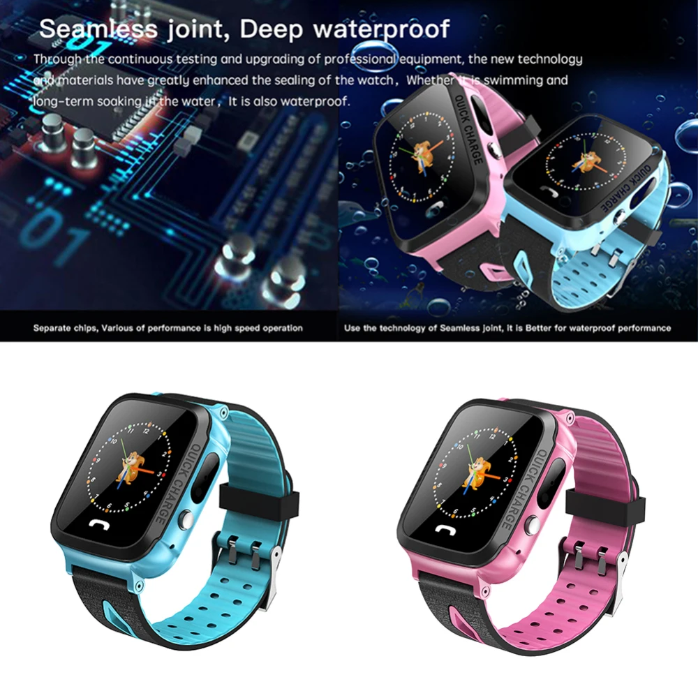 Детские Смарт часы для телефона SOS GPS трекер звонок смарт карта SIM сенсорный экран