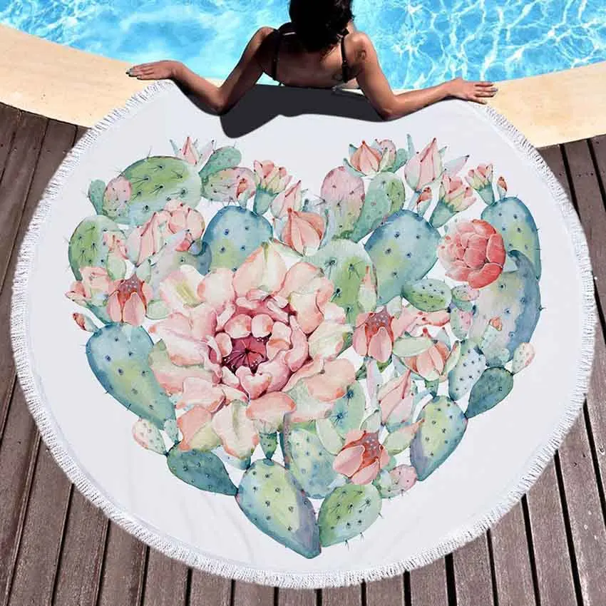 Microfiber Shower Bath Towels Summer Swimming Shawl Yoga Mat Tassel