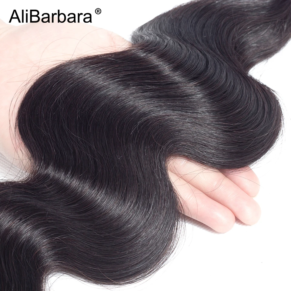 Alibbara волосы индийские волнистые человеческие пучки 100% Remy наращивание