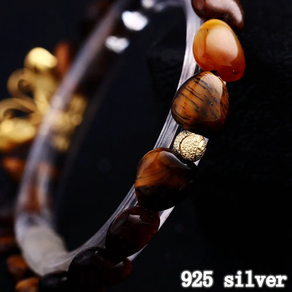 Женский браслет в виде бабочки Yumten Tiger Eye серебро 925 пробы ювелирное изделие Tom Hope