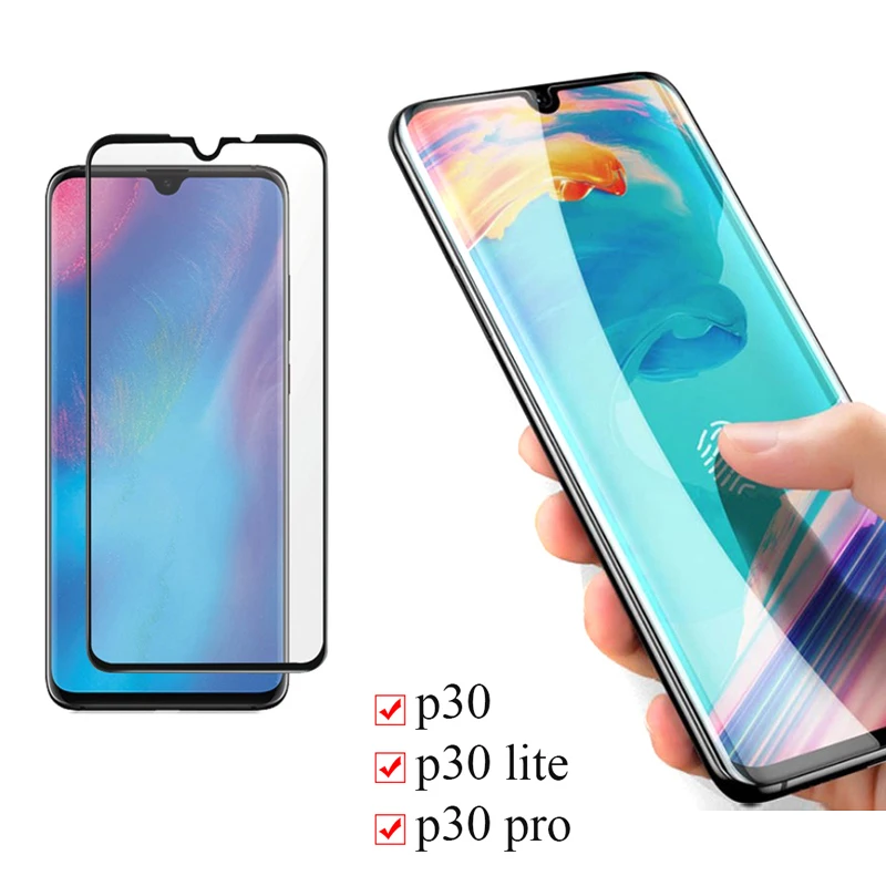 Облегченное закаленное стекло P30 с полной защитой экрана для Huawei P 30 lite Pro защитное