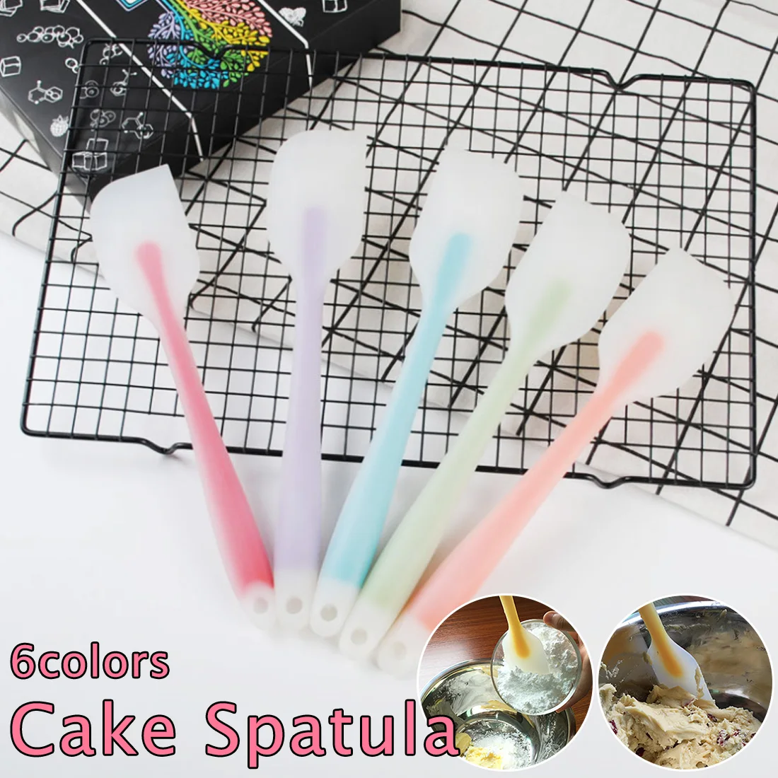 Инструменты для выпечки торта силиконовый шпатель крема скребок смешивания