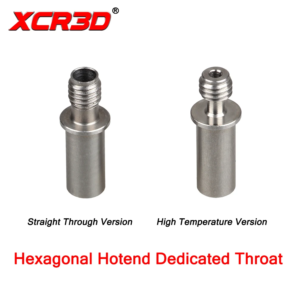 

3D Printer Part New Hexagonal V6 Hotend XCR-BP6 Dedicated Throat Straight Through Version / High Temperature Version 1.75mm
