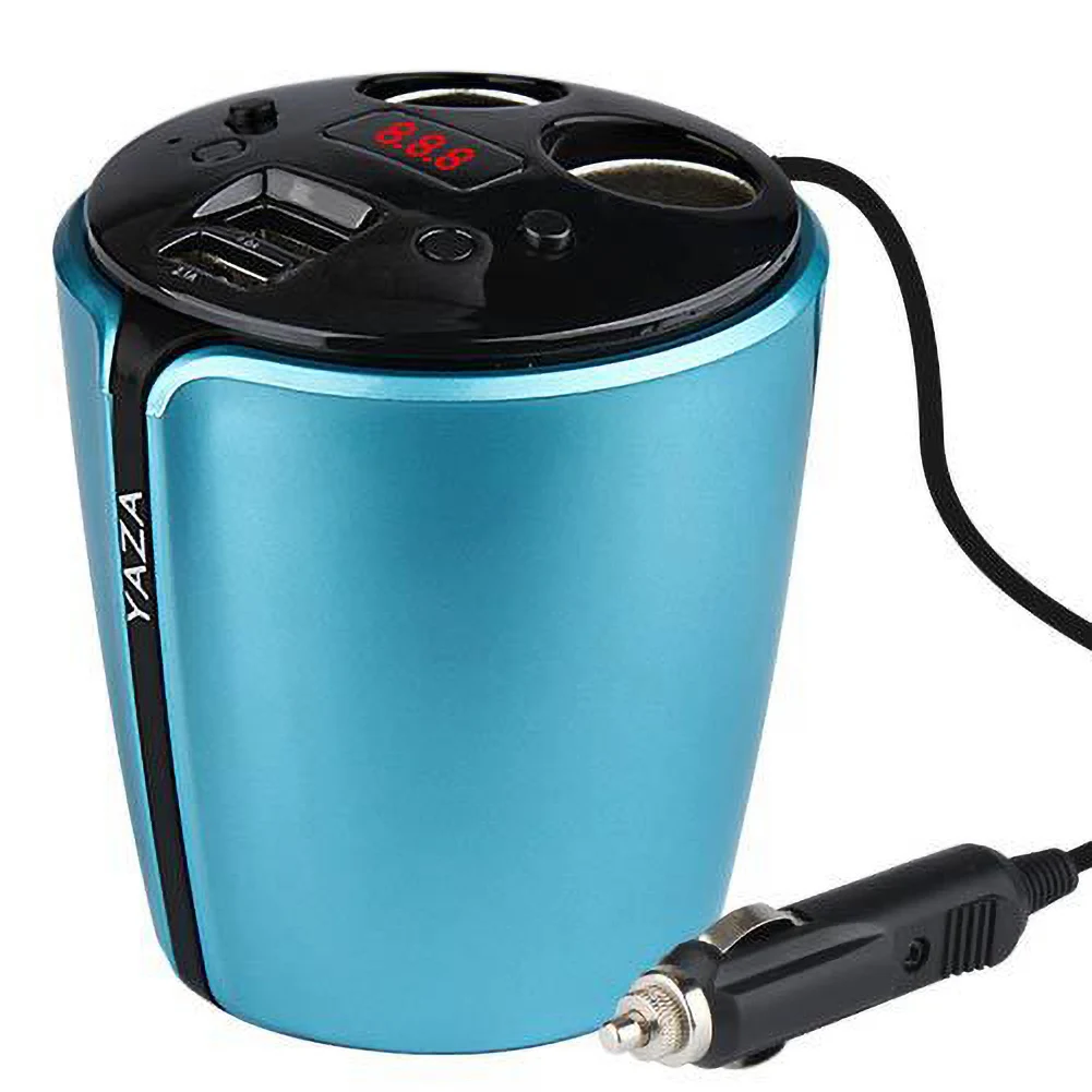 YZD-V9 в форме чашки автомобильный Bluetooth MP3-плеер двойной USB Hands-free fm-передатчик автомобильный телефон планшет зарядное устройство