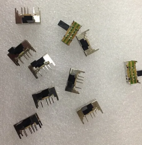 10 шт. x DC 50 в 0 5 А DP3T 2P3T PCB мини горизонтальный переключатель слайда (фотосессия) 8