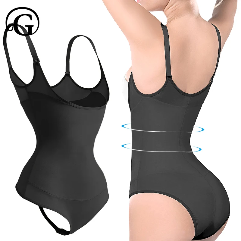 

PRAYGER Sexy G-thong Bodysuits Slimming Waist Full Body Shaper Push Up Bras Shapewear Tummy Trimmer Corset