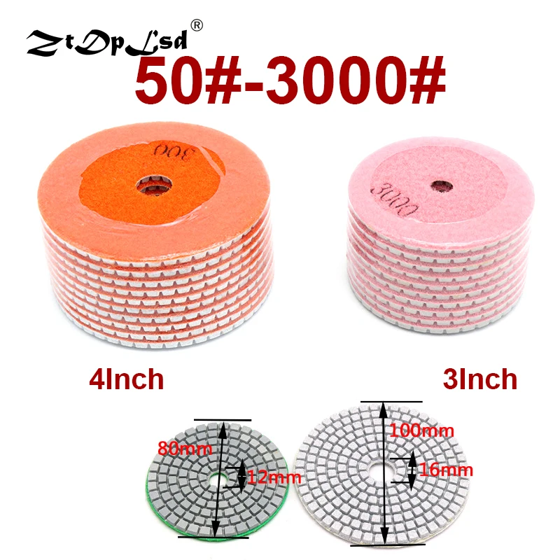

1 Pcs Diamond Flexible Wet Polishing Disc Holder For Marble Stone Ceramic Granite Tile Concrete Grinding Pad Sander Tool Pads