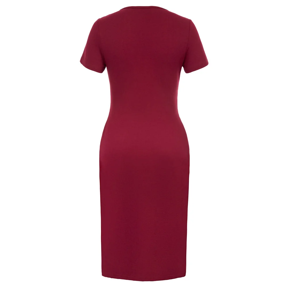 Женское платье для беременных Одежда кормящих матерей с коротким рукавом и