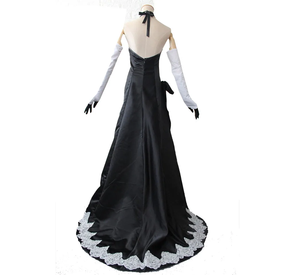 Game Nier Automata Yoruha 2 B Type 2B Cosplay Costume Long Dress Halloween Party
