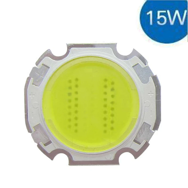10 шт./лот 15 Вт холодный белый 6000 ~ 6700K круглая Светодиодная лампа COB SMD лм|lighting oem|light