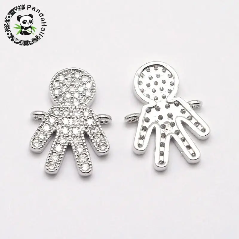 

Мальчик латунь микро проложить класса AAA кубического циркония звенья, без кадмия и без никеля и без свинца, платина, 19x14x3 мм, отверстие: 1 мм