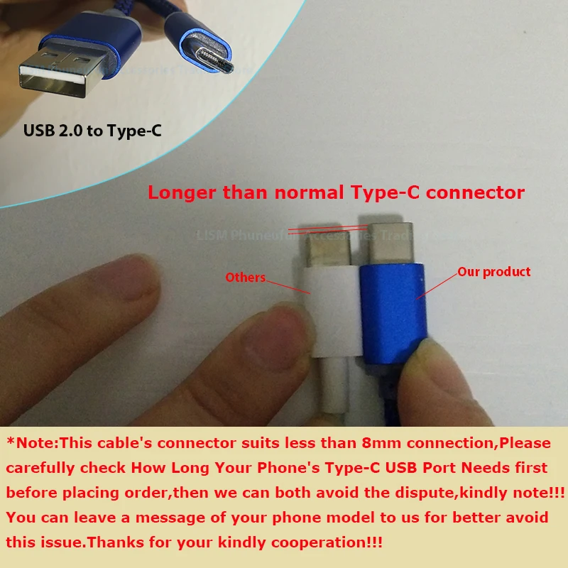 8 мм Длинный USB разъем типа C штекер кабеля светодиода 100 см Cabel для UMI Plus E Max Z UMIDIGI S2