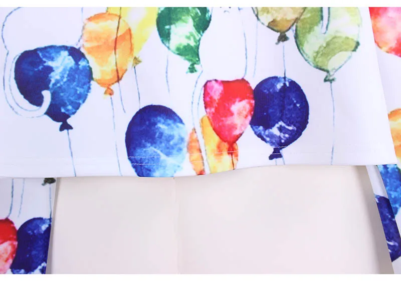 Женский Укороченный свитшот с рисунком кота и воздушных шаров повседневный