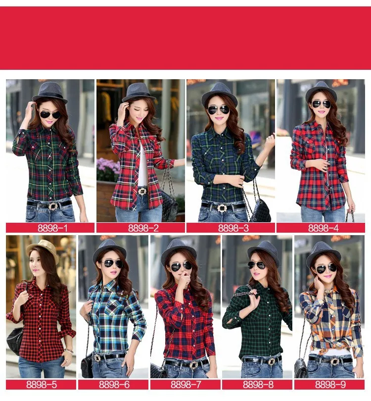 Женская фланелевая рубашка в клетку с длинным рукавом Размеры M L XL XXL | одежда