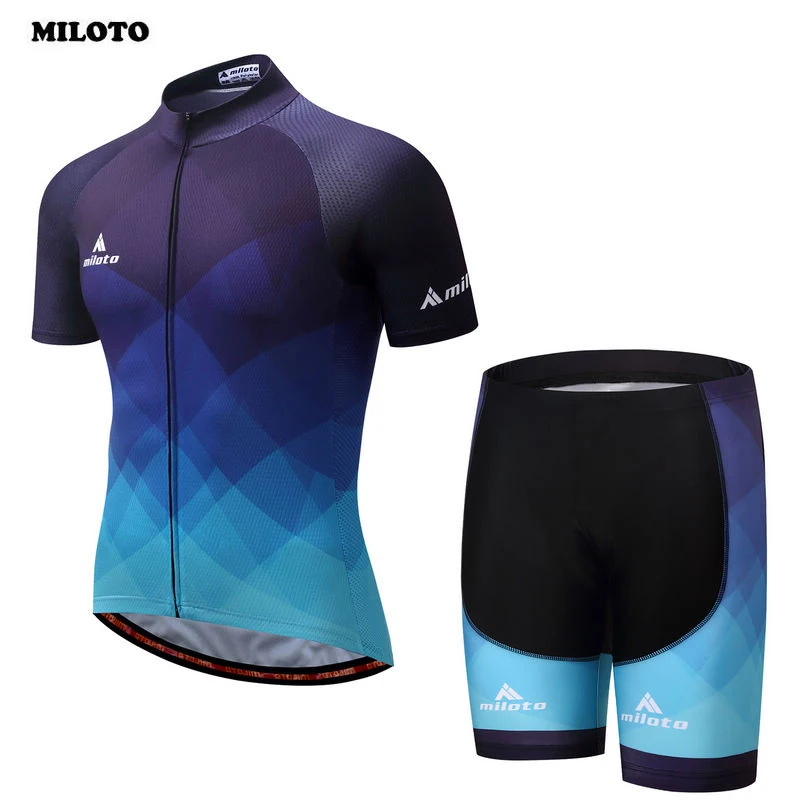 MILOTO Team комплект летней одежды для езды на велосипеде мужчин Ropa Ciclismo велосипедные