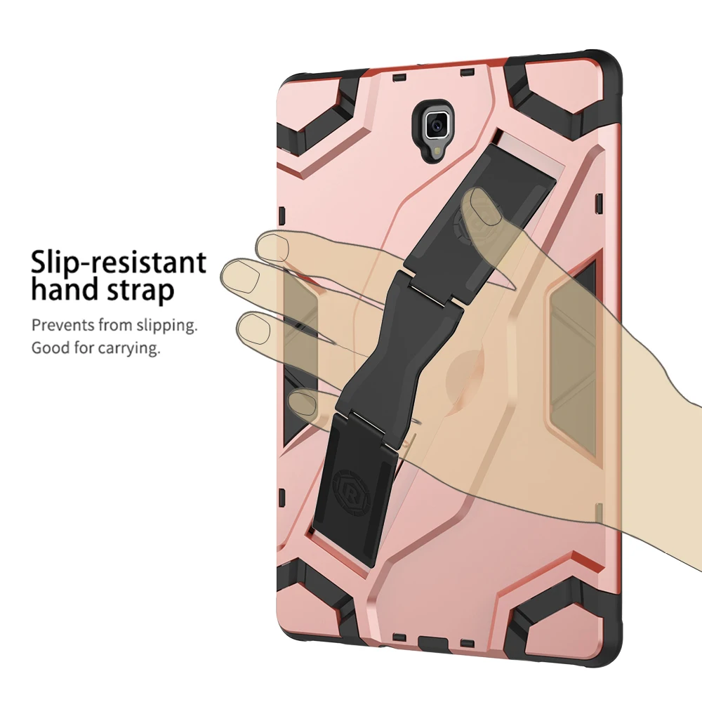 Ударопрочный армированный чехол из ТПУ + ПК портативный с ремешком на руку