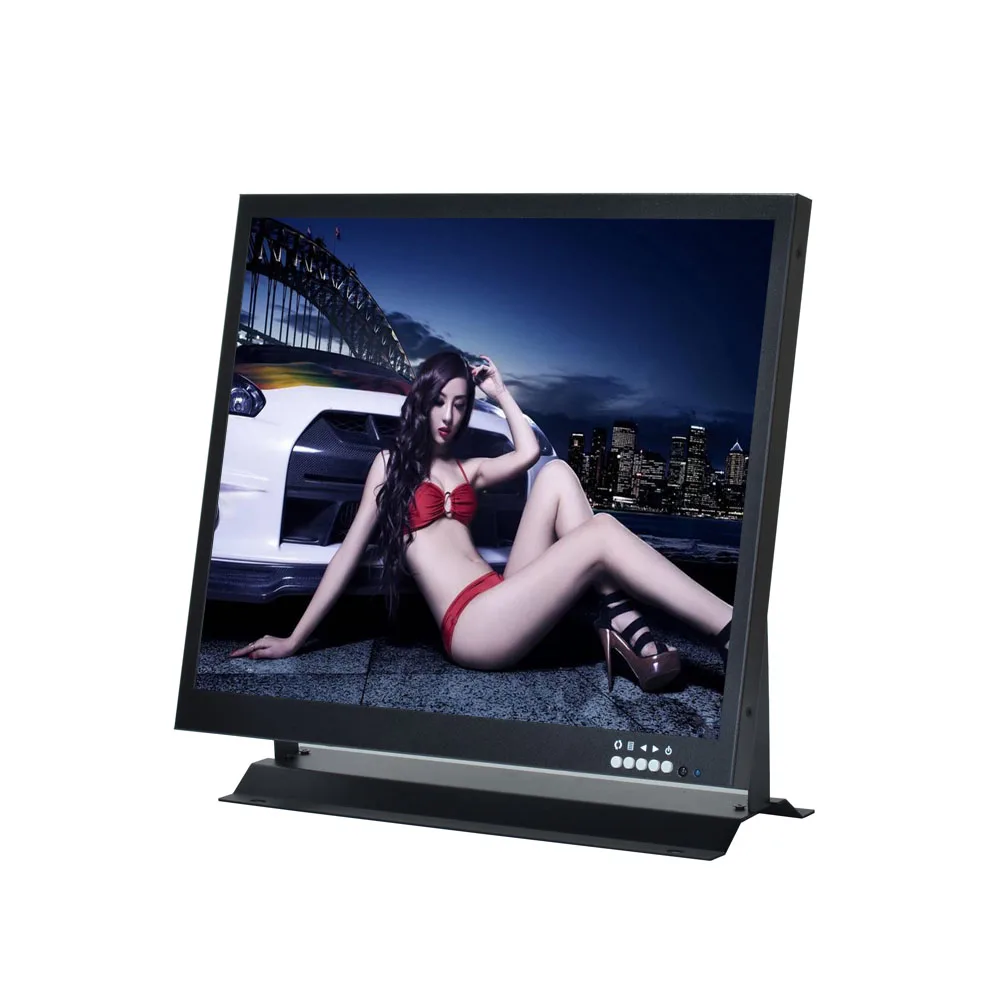 17 дюймовый TFT ЖК монитор 1280x1024 дисплей 4:3 CCTV VGA BNC HDMI YPBPR с подставкой для микроскопа