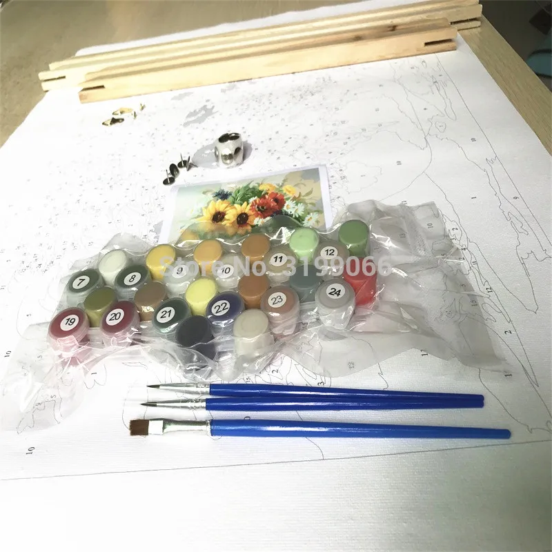 CHUNXIA живопись по номерам DIY обрамленные картины из масляной краски настенный