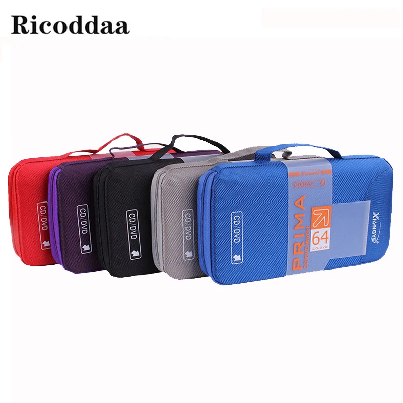 96/64 Disc Capacity DVD CD Case Holder For Car Media Storage CD Bag Portable Carry Bag Box For  DVD CD Accessories
