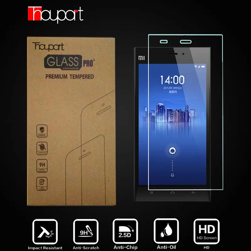 Thouport для Xiaomi mi 3 стекло взрывозащищенное Закаленное Xiao 3w Pre um экран анти