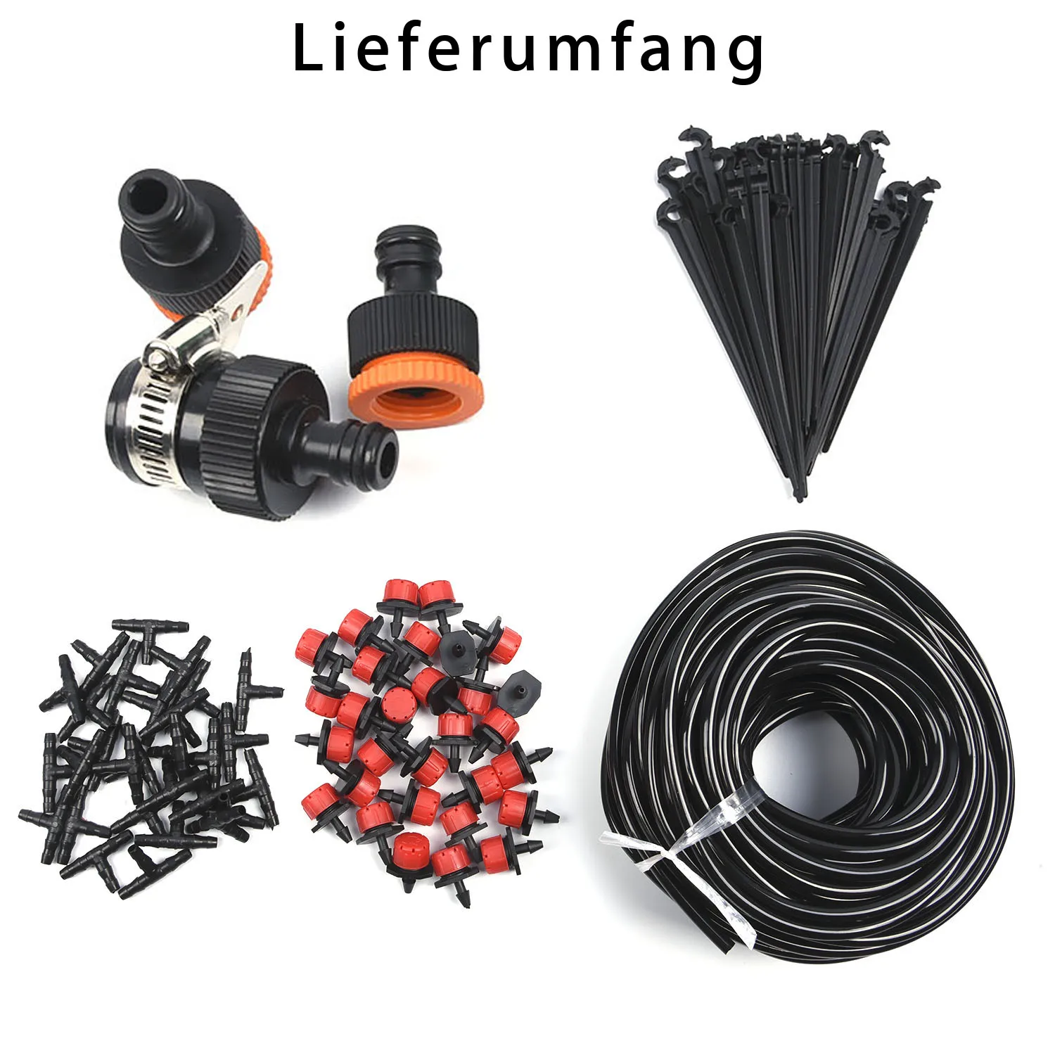 0-60L/H Micro Drip Irrigation System Garden Hose Kits Max. 40 degree Auto | Дом и сад