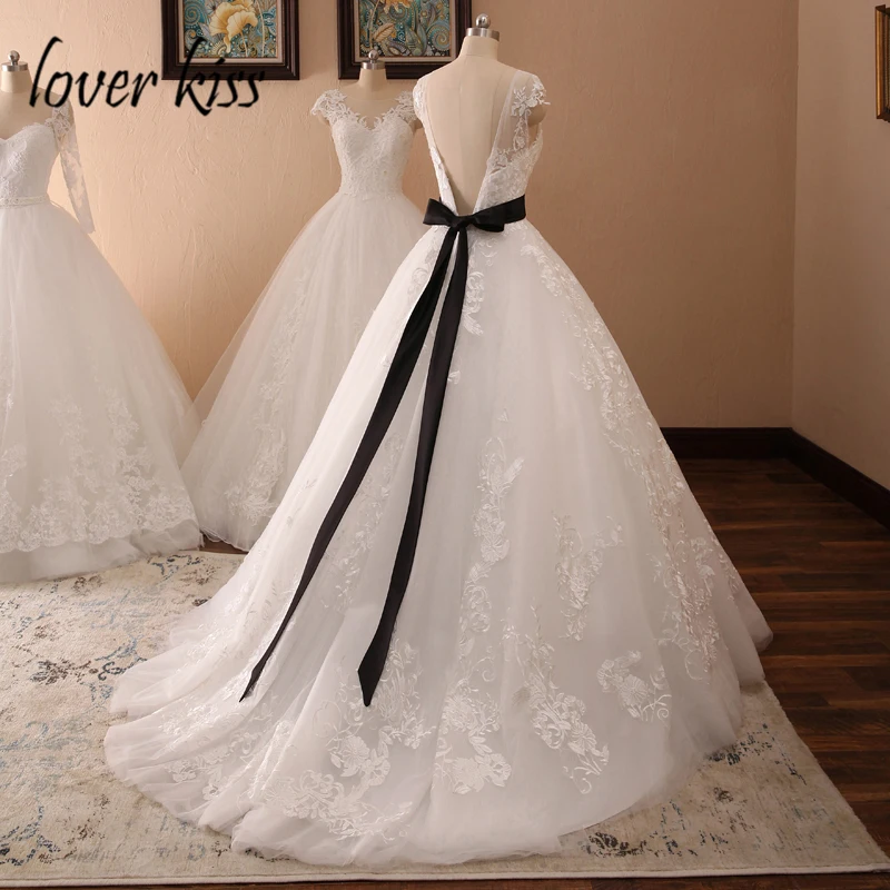 Lover Kiss Vestido De Novia дизайнерское кружевное бальное свадебное платье с низкой задней