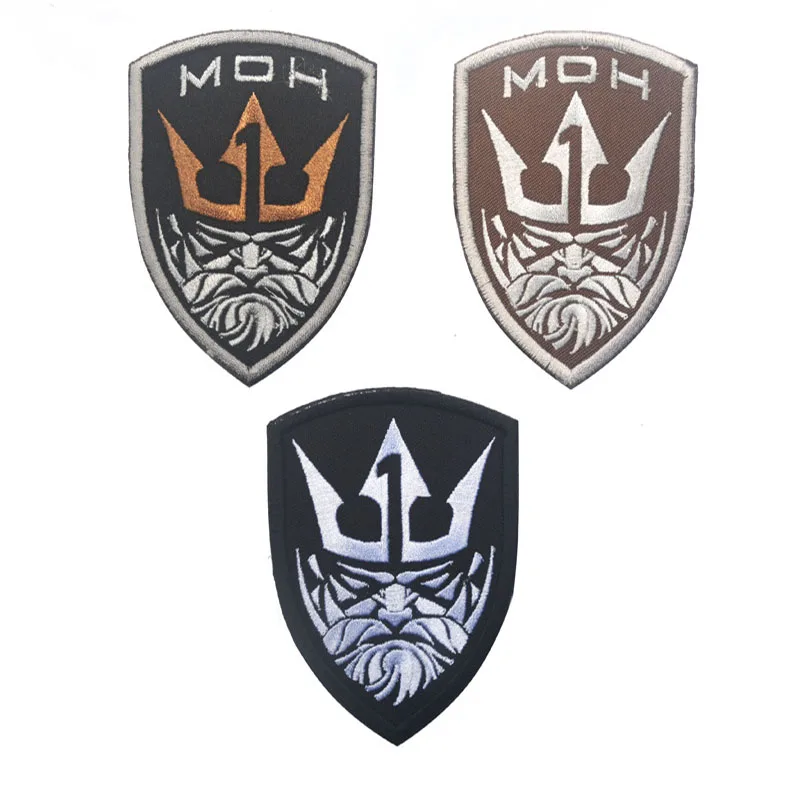 Вышивка значка Honor Meal Mohawk Wolf Skull тактика боевой дух ткань для армейской униформы