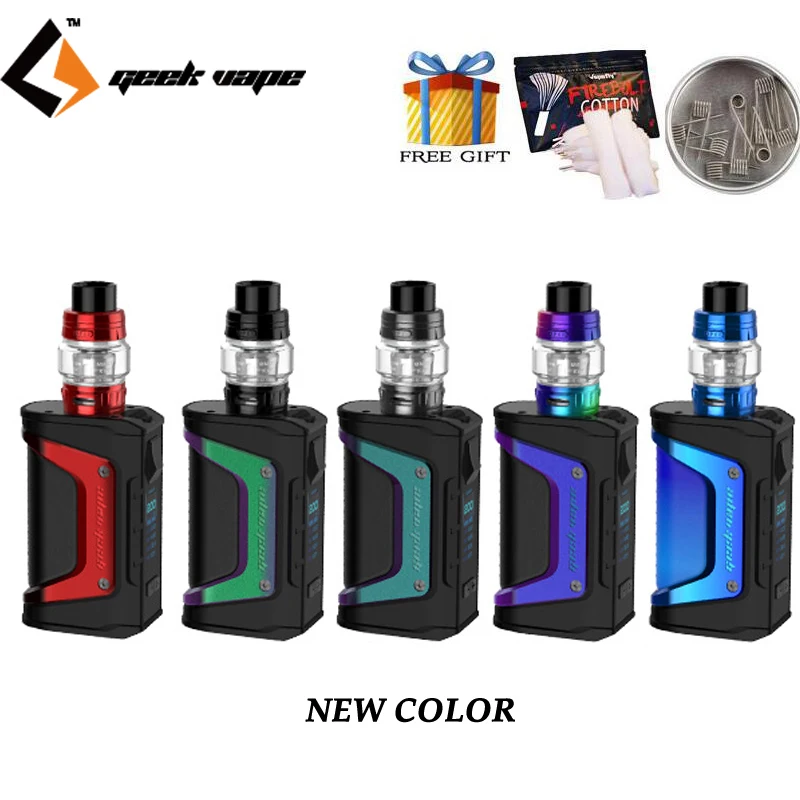 Новый цвет Geekvape Aegis Легенда Вт 200 комплект и 4 мл Aero сетки sub Ом танк с супер катушки