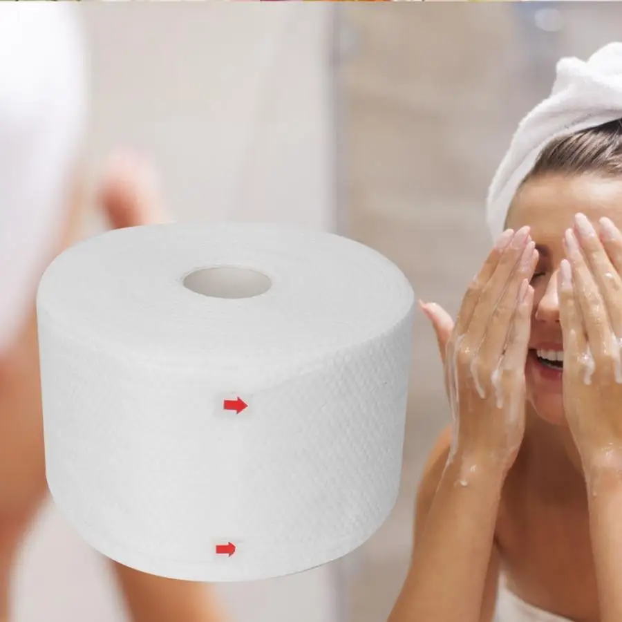 100 шт. одноразовые хлопковые салфетки для лица|Ватные изделия снятия макияжа| |