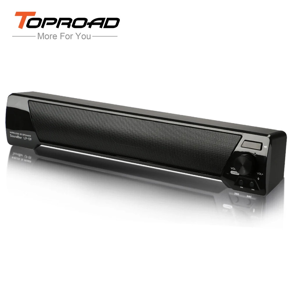 TOPROAD Портативный Bluetooth Soundbar Беспроводной Динамик s Магнитная enceinte 10 Вт двойной бас