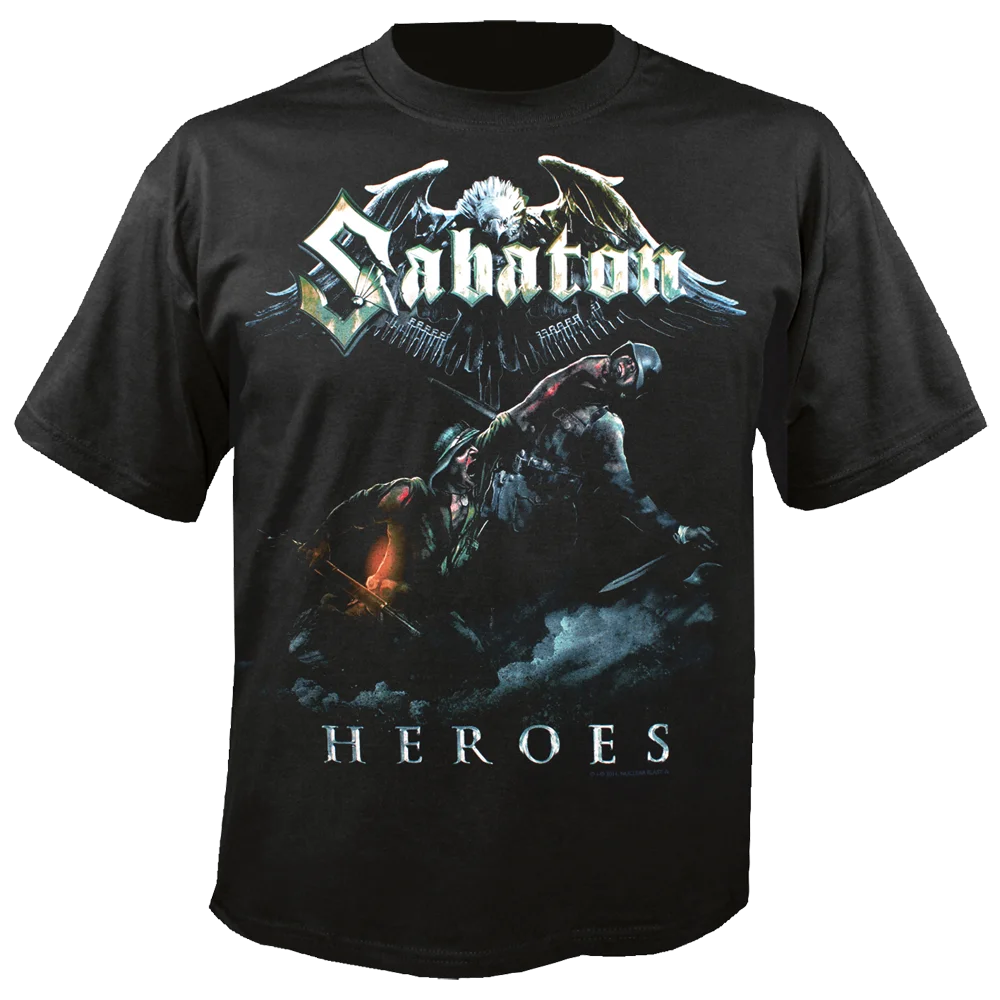 SABATON-футболка с именами героев игры-Размер small S-новинка-Heavy Metal