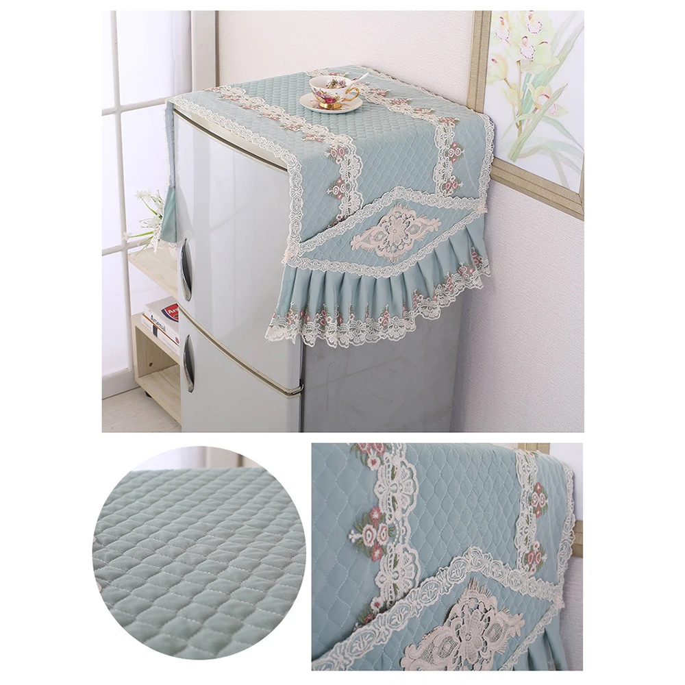 Моющийся пылезащитный чехол для холодильника кружевная ткань утолщенная Крышка