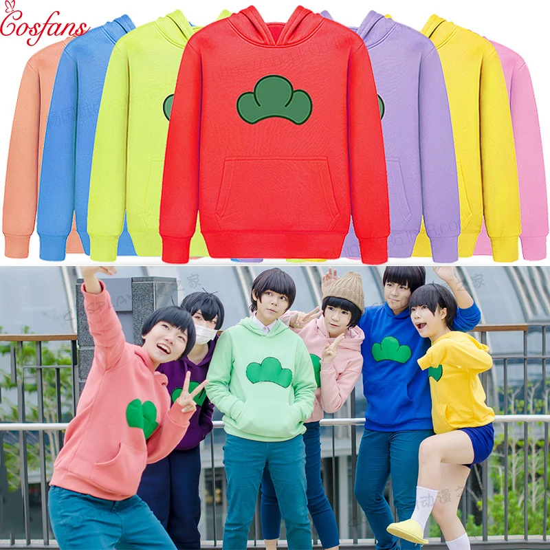 Толстовка с капюшоном Osomatsu San костюмы для косплея на Хэллоуин футболки Karamatsu